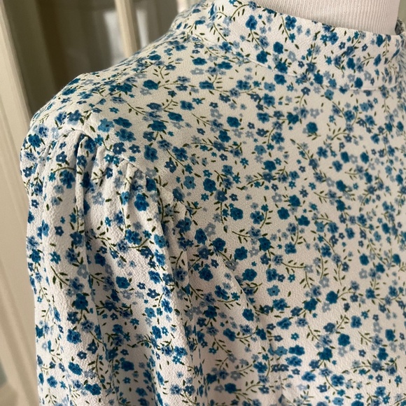 Marks And Spencer X Ghost Ditsy Floral Puff Sleeve Midi Tea Dress UK14/US10 - Picture 6 of 14